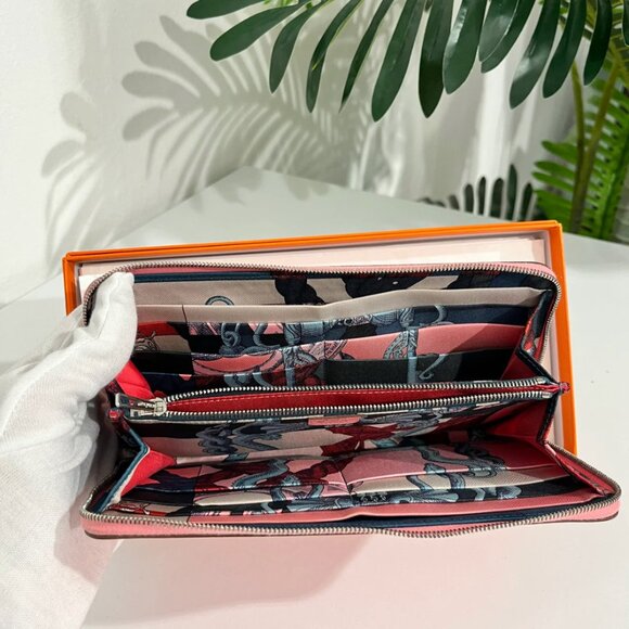 Hermés Pink Silk'In Classique Long Wallet - Picture 9 of 12